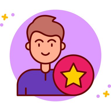 yıldız simgesi vektör illüstrasyonu