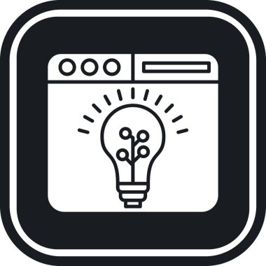 Ampul Simgesi, Vektör illüstrasyonu