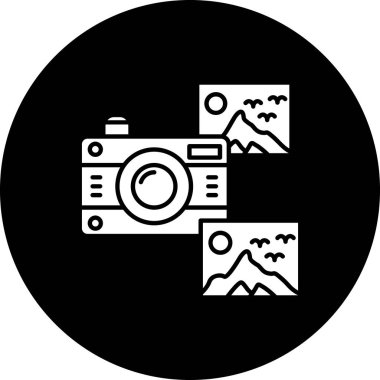 Kamera. Web simgesi basit illüstrasyon