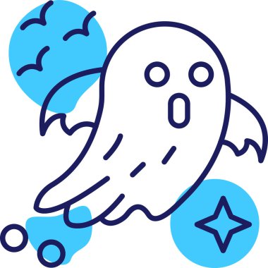 hayalet simgesi vektör illüstrasyonu