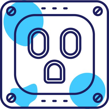 Bir maskenin vektör illüstrasyonu