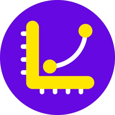 Modern bir simgenin vektör illüstrasyonu