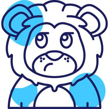 Büyük gözlü şirin kutup ayısı.