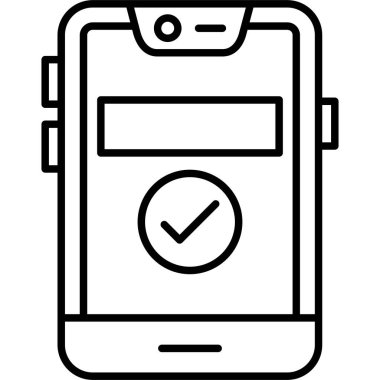 telefon simgesi, vektör illüstrasyonu