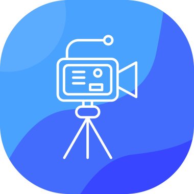 video. Web simgesi basit illüstrasyon