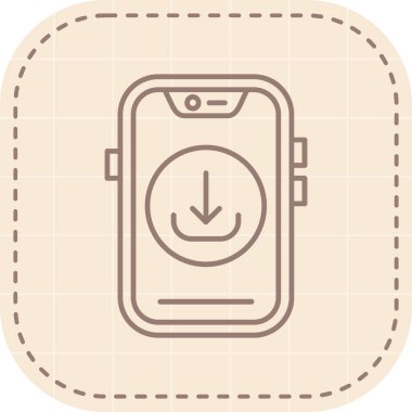 Bir saat simgesinin vektör illüstrasyonu