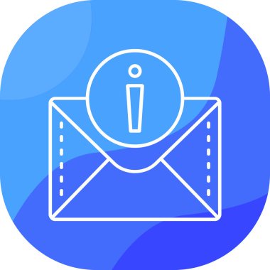 E-posta. Web simgesi basit illüstrasyon