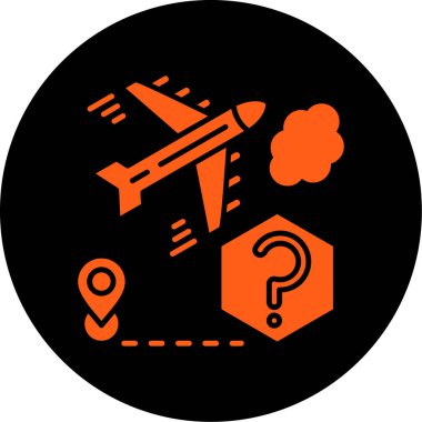 uçak ikonu vektör illüstrasyonu