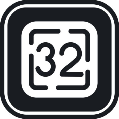 2 numaralı otel simgesi ana hat biçiminde