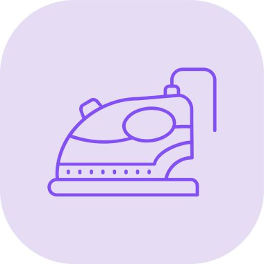 elektrikli süpürge modern simgesi, vektör illüstrasyonu