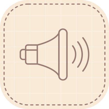 Hoparlör simgesinin vektör çizimi