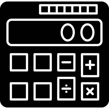 hesaplayıcı hesap makinesi hesap makinesi simgesi dış hat biçiminde
