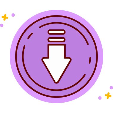 Ok. Web simgesi basit illüstrasyon