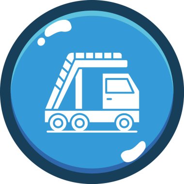 Kamyon. Web simgesi basit illüstrasyon