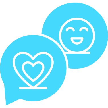 Mutlu çift simgesi, basit vektör illüstrasyon tasarımı