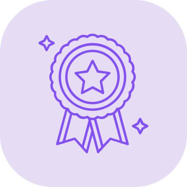 Rozet. Web simgesi basit illüstrasyon