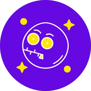 Ay. Web simgesi basit illüstrasyon