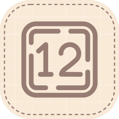 Takvim modern simgesinin vektör illüstrasyonu