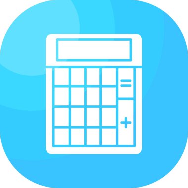 hesap makinesi simgesi vektör illüstrasyonu