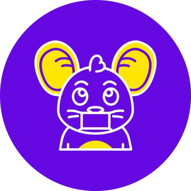 Moda tarzında şirin maymun simgesi izole edilmiş arka grup