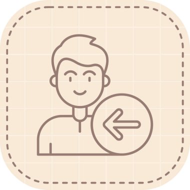 ok simgesi vektör illüstrasyonlu adam