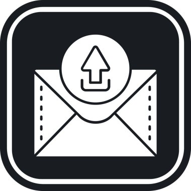 zarf e- posta simgesi, vektör illüstrasyonu