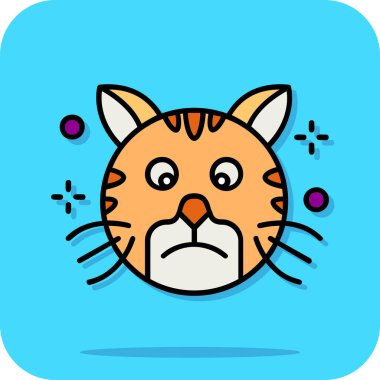 Çizgi film kedisi suratı.