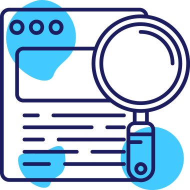 Ara. Web simgesi basit illüstrasyon