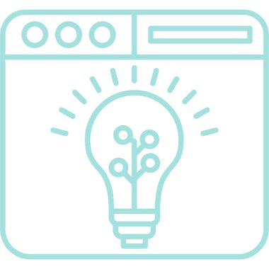 Elektrik ışık ampul simgesi, vektör çizim