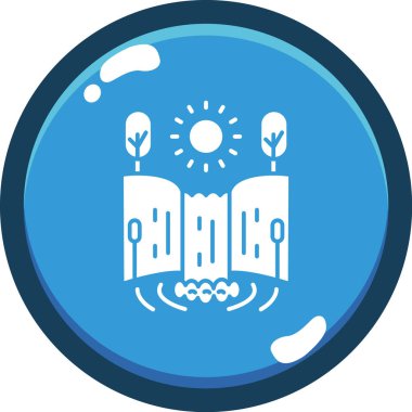 Güneşin gösteriminin basit vektör simgesi