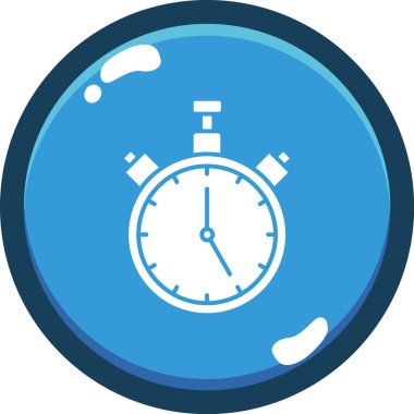 Zaman simgesi vektör illüstrasyonu