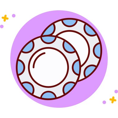 Çizgi film donutunun vektör çizimi