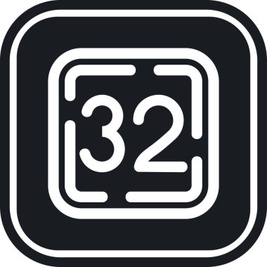 Tek bir simgenin vektör illüstrasyonu