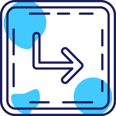 Ok. Web simgesi basit illüstrasyon