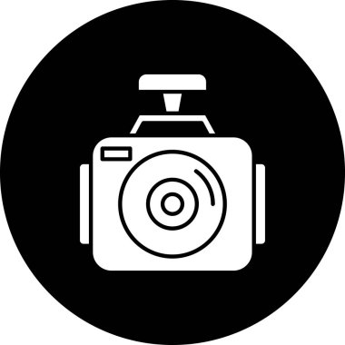 kamera simgesi vektör illüstrasyonu 