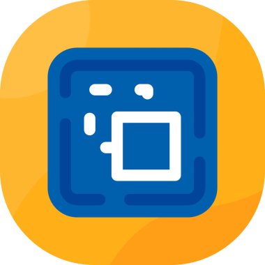 Bir takvim simgesinin vektör illüstrasyonu