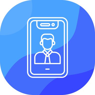 Cep telefonu simgesinin vektör illüstrasyonu