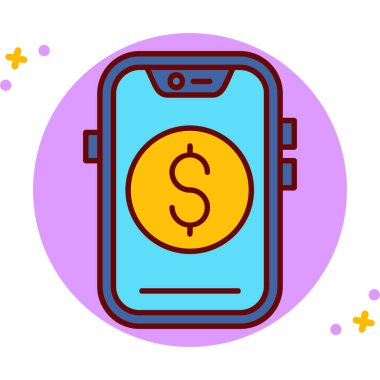 Paralı cep telefonu. özet tasarımı