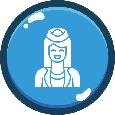 Maskeli bir kadının vektör çizimi