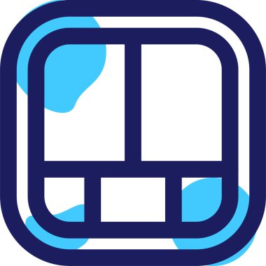 Bir b simgesinin vektör illüstrasyonu