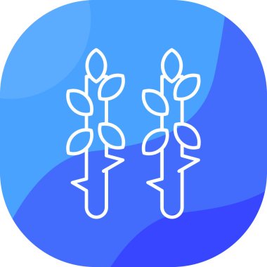 bitki simgesi, vektör illüstrasyonu