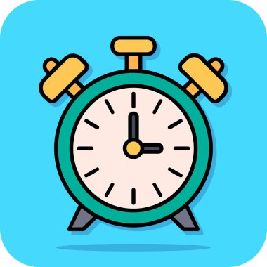 Kronometre simgesi, düz stil