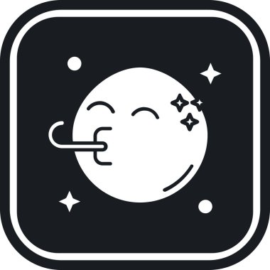 Astronomi. Web simgesi basit illüstrasyon