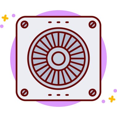 fan simgesi vektör illüstrasyonu