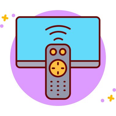 Dolu dış hat biçiminde uzaktan kontrol simgesini kontrol et