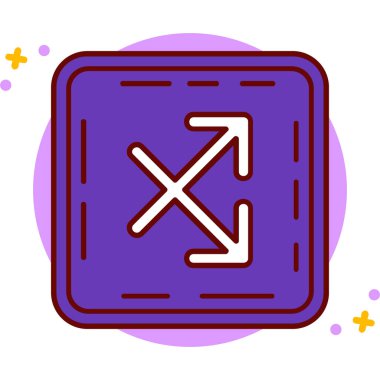 Modern bir simgenin vektör illüstrasyonu