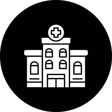 Hastane. Web simgesi basit tasarım