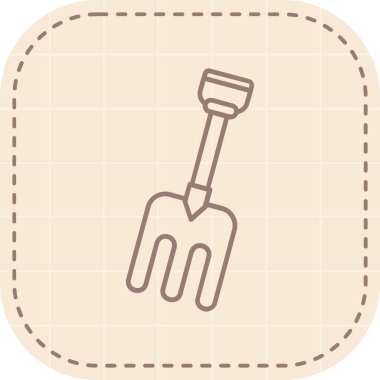 Bahçe küreği ikonu, bahçe aracı