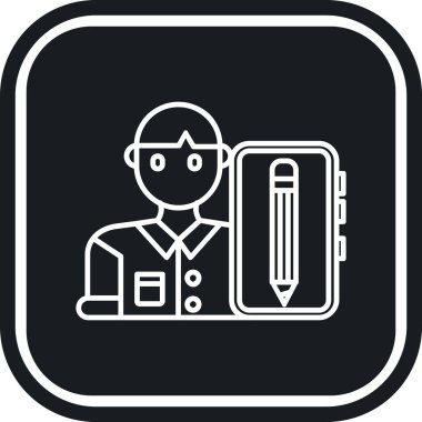 Bir kitap simgesinin vektör illüstrasyonu