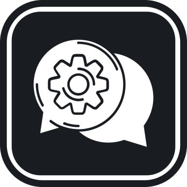 Beyaz arka plan üzerinde izole dişli simgesini